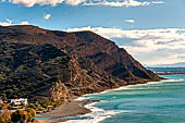 The mountains dominate this part of the south coast of Aya Galni.